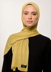 Rabia Z - Yağ Yeşili Penye Şal